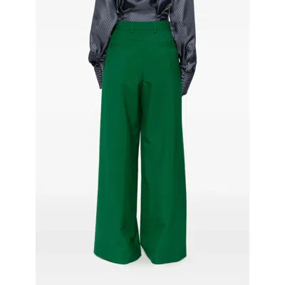 Dries Van Noten Belt Loop Track Pants In Green