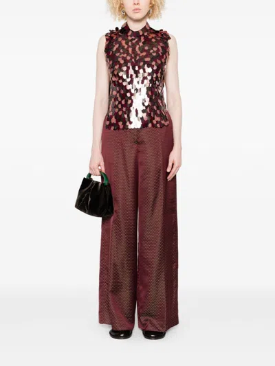 Dries Van Noten Women Penn Cotton Trousers In Multi