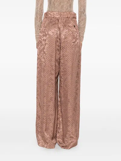 Dries Van Noten Women Pila Cotton Trousers In Pink