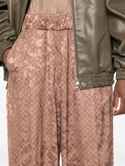 Dries Van Noten Women Pila Cotton Trousers In Pink