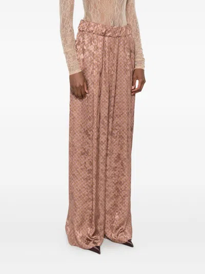 Dries Van Noten Women Pila Cotton Trousers In Pink