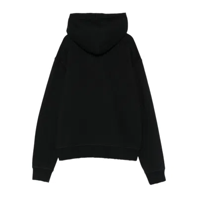 Dsquared2 Cotton Hoodie With Logo And Drawstring In Black