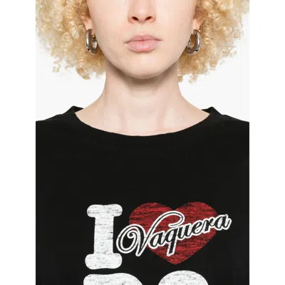 Dsquared2 Vaquera Loves D2 T-shirt In Black