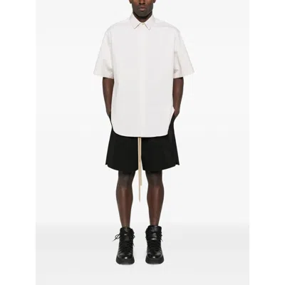 Fear Of God Oversized Stretch-cotton And Wool-blend Oxford Shirt In White