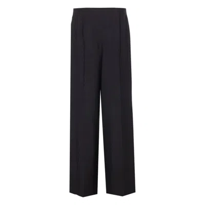 Fendi Tailored Wool And Mohair Trousers In Black