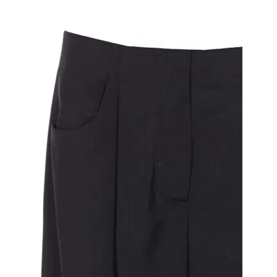 Fendi Tailored Wool And Mohair Trousers In Black