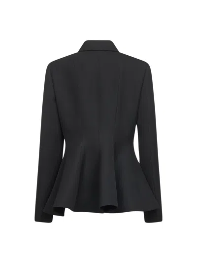Fendi Fitted Peplum Jacket Tailored Design In Black