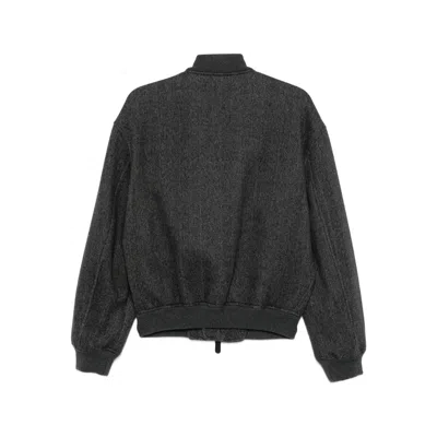 Giorgio Armani Mens Excalibur Herringbone Relaxed-fit Cashmere Jacket In Gray