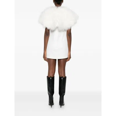 Giuseppe Di Morabito Feather-trim Dress In White