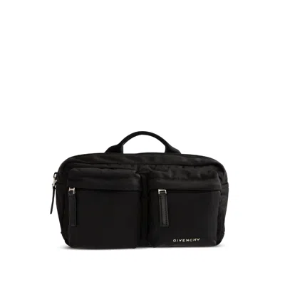 Givenchy Multi-pocket Top-handle Belt Bag In Black