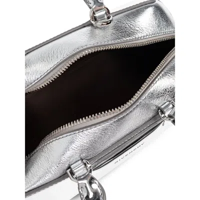 Givenchy Small Antigona Tote Bag In Silver