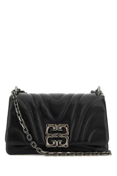 Givenchy Women Black Leather Small 4g Soft Shoulder Bag In Black