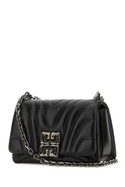 Givenchy Women Black Leather Small 4g Soft Shoulder Bag In Black