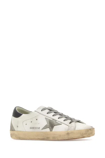 Golden Goose Multicolor Leather Super-star Classic Sneakers In White