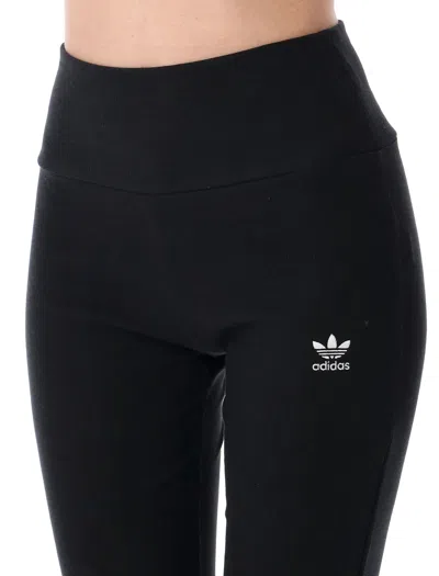Adidas Originals Adicolor Three Stripe Flared Leggings In Black In Black