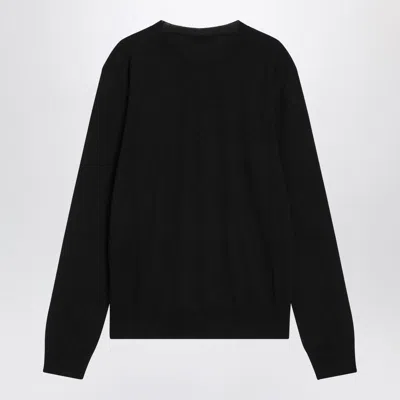 Alexander Mcqueen Inverted Skull Sweater In Black