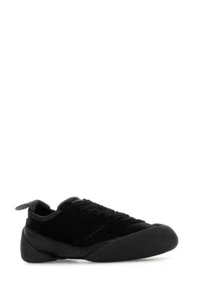 Alexander Mcqueen Canvas And Suede Sneakers In Black