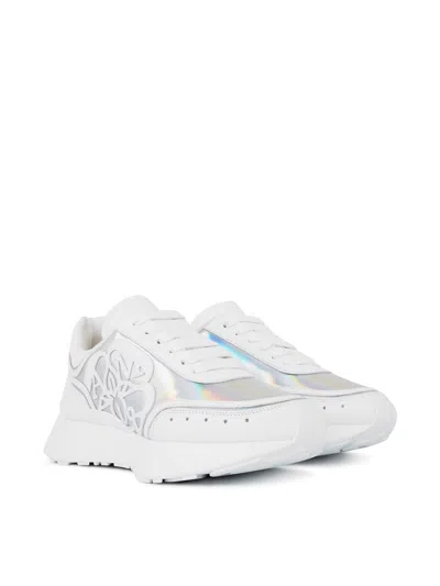 Alexander Mcqueen Sprint Runner Oversized Sneakers In White