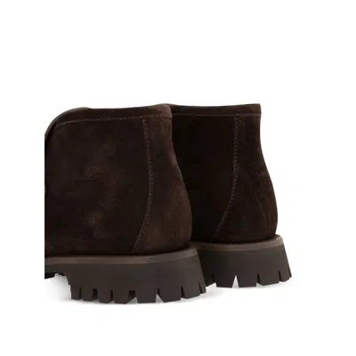 Gucci Sylke Suede Horsebit Booties In Brown