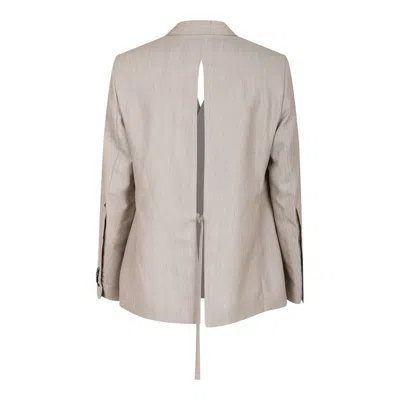 Ami Alexandre Mattiussi Double Breasted Jacket Neutrals For Men In Neutral