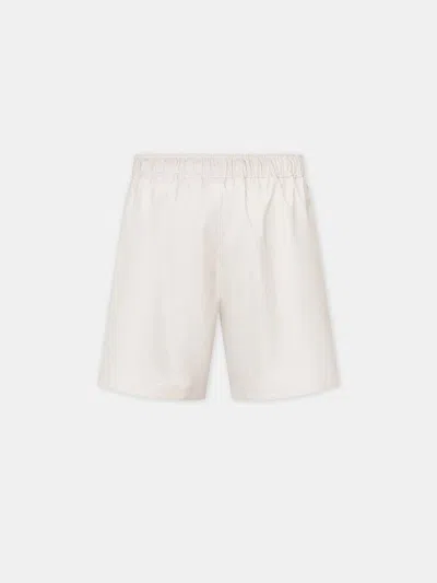 Amiri Elastic Waist Shorts In White