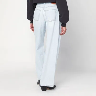 Anine Bing Light Blue Jeans In Organic Denim In Blue
