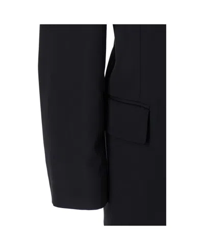 Balenciaga Men Black Single-breasted Jacket With Notched Revers In Wool Woman In Multi