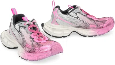 Balenciaga Mesh-panelled Sneakers In Size 3xl In Pink