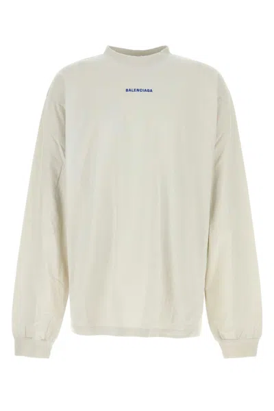 Balenciaga Ls Medium Fit Tshirt In White