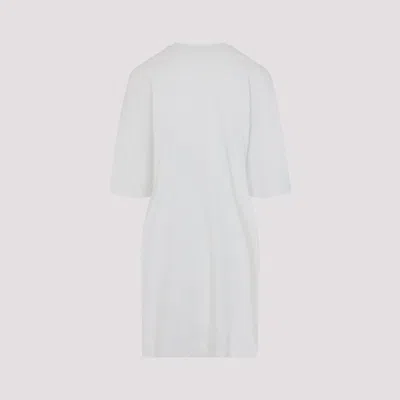 Balenciaga Semi Fitted Cotton T-shirt Dress In White