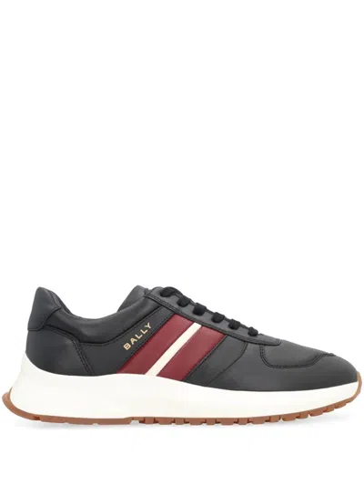Bally Contemporary Low-top Sneakers With Perforated Design In Black