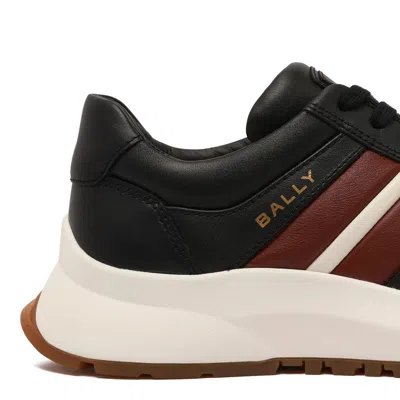 Bally Contemporary Low-top Sneakers With Perforated Design In Black