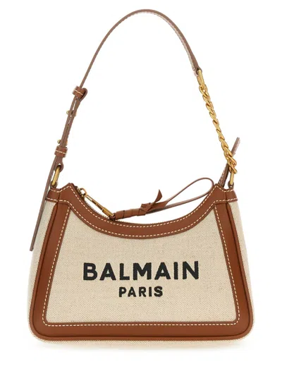 Balmain Shoulder Bag With Adjustable Strap And Chain Detail