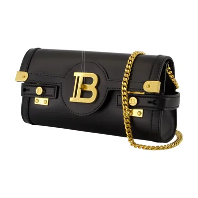 Balmain Pochette B-buzz 23 In Pelle Di Vitello In Black
