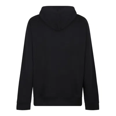 Balmain Noir Blanc Cotton Coats In Black