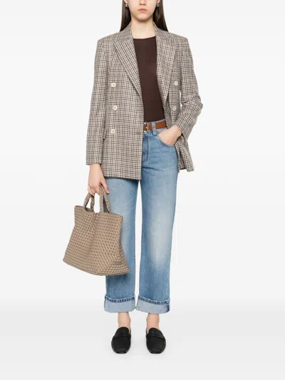 Brunello Cucinelli Cashmere Boat-neck Sweater In Brown