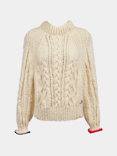 La Fetiche Marianne Hand-knitted Wool Sweater Size: S