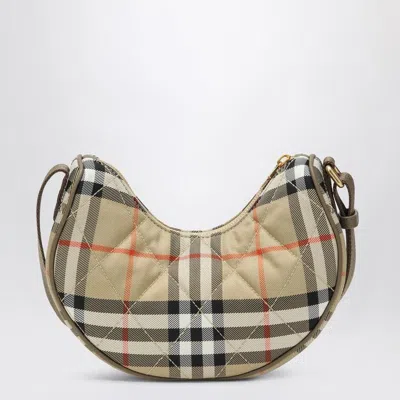 Burberry Medium Horseshoe Crossbody Bag In Neutral