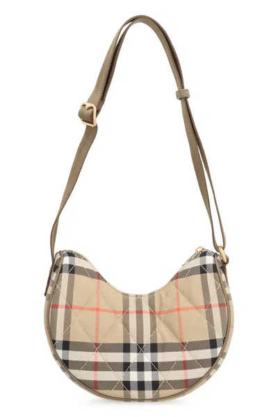 Burberry Medium Horseshoe Crossbody Bag In Neutral