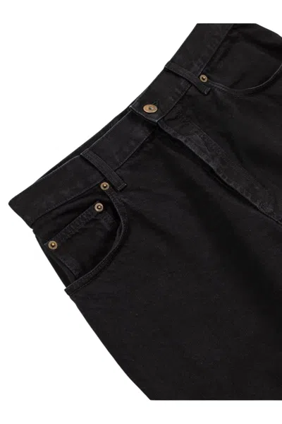 Burberry Straight-leg Cotton-twill Trousers In Black