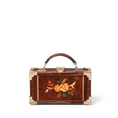 Aspinal Of London Reworked Vintage Music Box Trunk In Brown