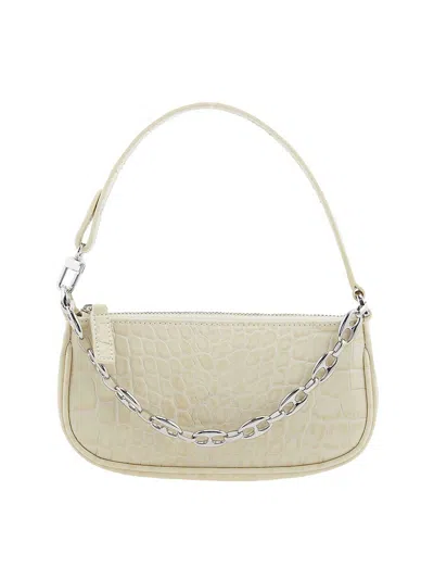 By Far White Cowhide Leather Bags