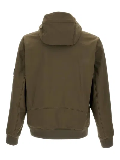 C.p. Company Full Zip Rainproof Jacket With Hood In Gray