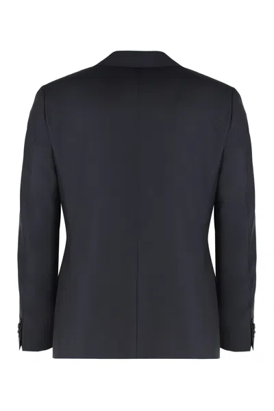 Canali Wool Two-pieces Suit In Blue