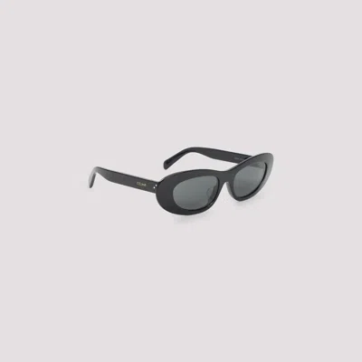 Celine Cat Eye Acetate Sunglasses In Black