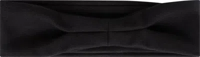 Celine Triomphe-patch Wool Headband In Black