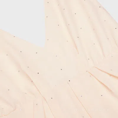 Celine Mink Very Simple Pendant Dress In Neutral