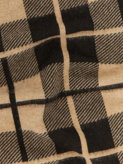 Guest In Residence Women 'the Plaid Big Scarf' Scarf In White