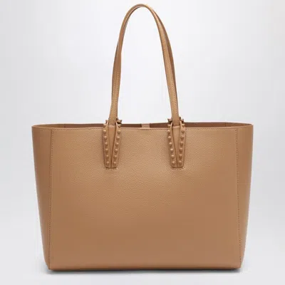 Christian Louboutin Small Tote Bag With Double And Studded Handles In Neutral