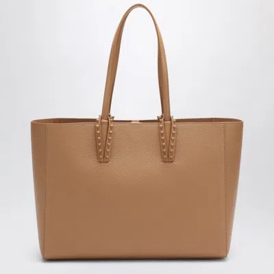 Christian Louboutin Small Tote Bag With Double And Studded Handles In Neutral